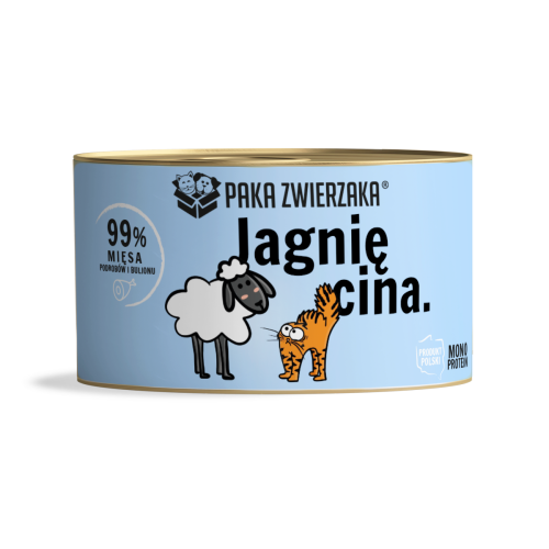 Karma Mokra dla Kota Paka Zwierzaka Jagnięcina 200g