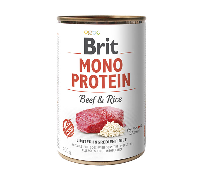 Karma Mokra dla Psa Brit Care Monoproteinowa Wołowina z Ryżem 400g