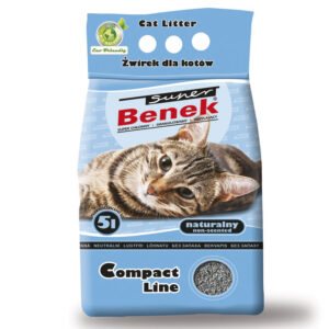 Żwirek dla Kota Super Benek Compact Bentonitowy Naturalny