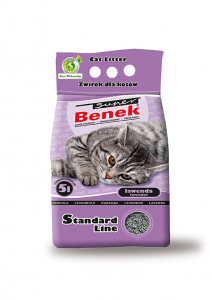 Żwirek dla Kota Super Benek Standard Bentonitowy Lawendowy