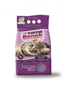 Żwirek dla Kota Super Benek Compact Bentonitowy Lawendowy