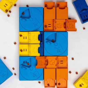 Modułowa Zabawka Edukacyjna dla Psa Pawzler Interactive Dog Puzzle Rainbow Set