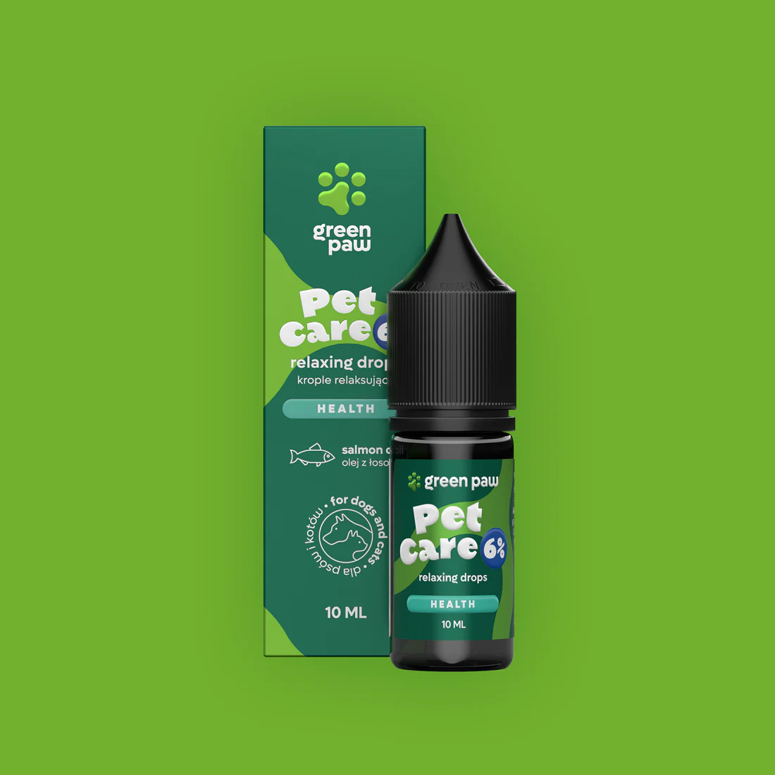 Krople na Wyciszenie dla Zwierząt z CBD Green Paw 6% 10ml - Image 3