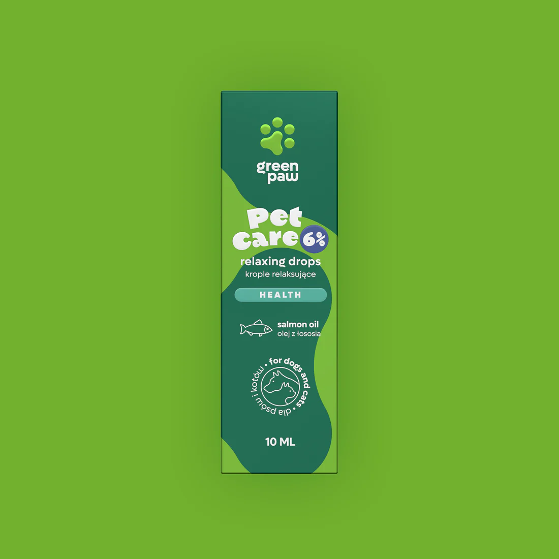 Krople na Wyciszenie dla Zwierząt z CBD Green Paw 6% 10ml - Image 2