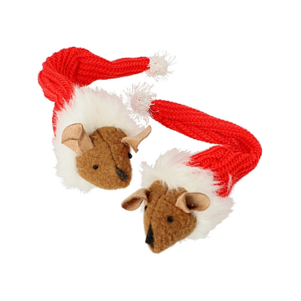 Świąteczna Zabawka dla Kota Dingo Myszka Santa - Image 3