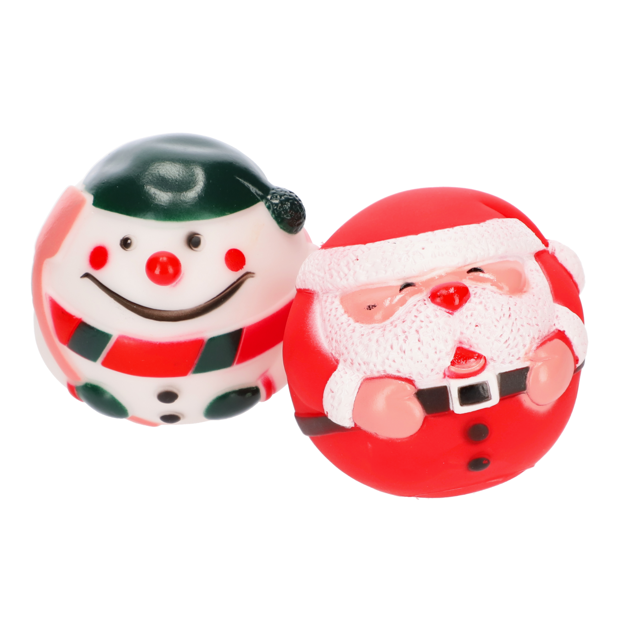 Świąteczna Zabawka dla Psa Dingo Piszcząca Piłka Bałwan 8cm - Image 4