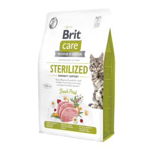 Karma Sucha dla Kota Sterylizowanego Brit Care Immunity Wieprzowina