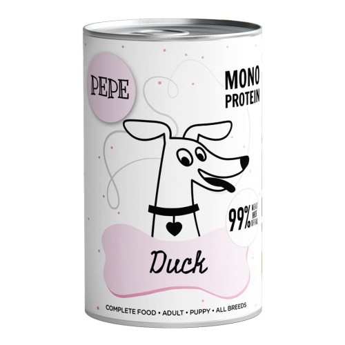 Karma Mokra dla Psa Pepe Monoproteinowa Kaczka 400g