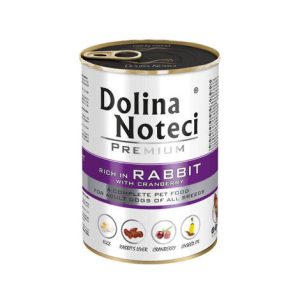 Karma mokra dla psa Dolina Noteci Premium Bogata w Królika