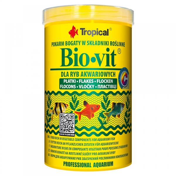 Pokarm dla rybek tropical Bio-vit 500ml