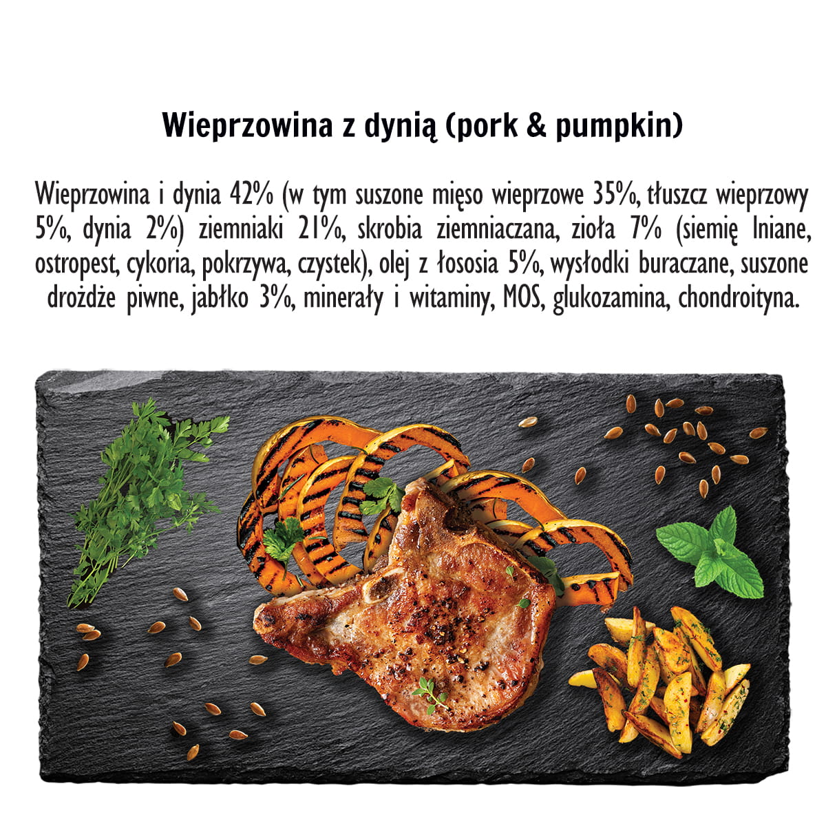Karma Sucha dla Psa Seventh Heaven Wieprzowina z Dynią L 1,5kg - Image 2