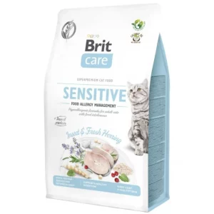 Karma Sucha dla kota alergika Brit Care Sensitive Insekty z rybą