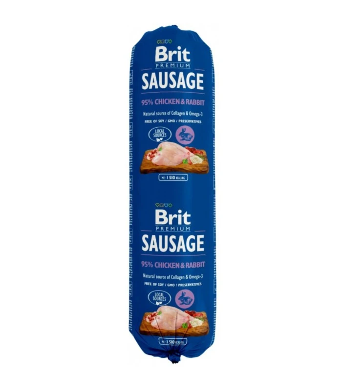 Karma mokra dla psa Brit Premium Sausage Chicken Rabbit 800g Kurczak z królikiem
