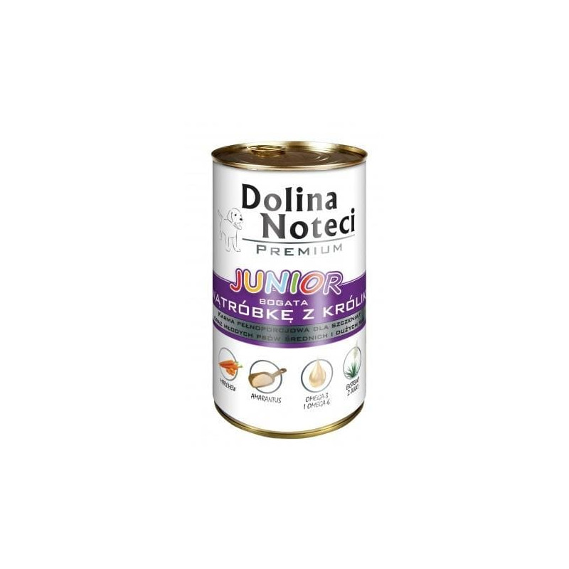 Karma mokra dla szczeniaka Dolina Noteci królik 400g