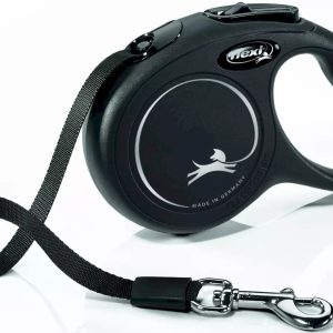 Smycz dla psa Flexi New Classic taśma 3m XS czarna
