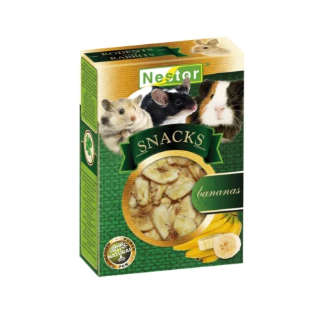 Przysmak dla gryzoni Suszony banan Nestor Snacks