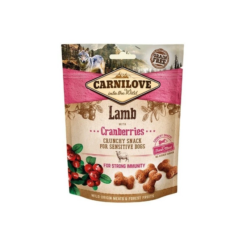 Przysmak dla psa Carnilove Snack Fresh Crunchy Lamb Cranberries 200g