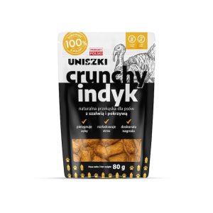 Przysmak dla psa Crunchy Uniszki Indyk szałwia z pokrzywą 80g