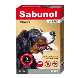 Obroża owadobójcza Sabunol szara 50cm
