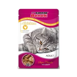Karma mokra dla kota Super Benek Kurczak w sosie 100g