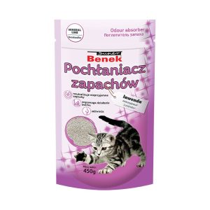 Pochłaniacz zapachów do kuwety Super Benek worek lawenda 0,45kg