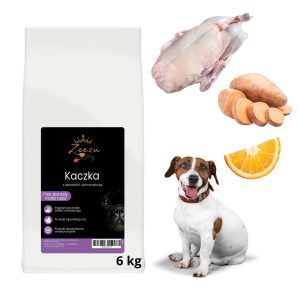 Bezzbożowa karma monobiałkowa ZEEZU DOG Kaczka - dla psów małych ras, szczególnie psów wybrednych