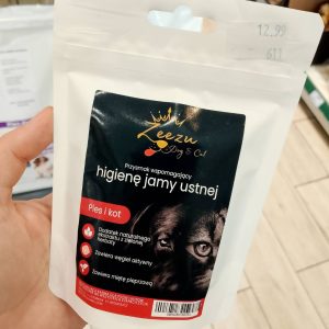 Przysmak funkcjonalny dla psa lub kota wspomagający higienę jamy ustnej Zeezu Dog and Cat