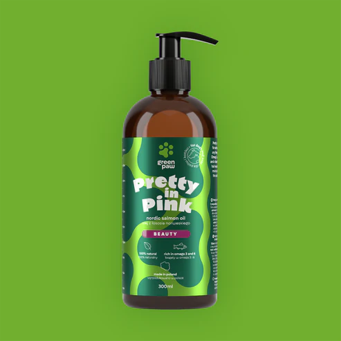 Pretty in Pink Olej z łososia norweskiego Green Paw