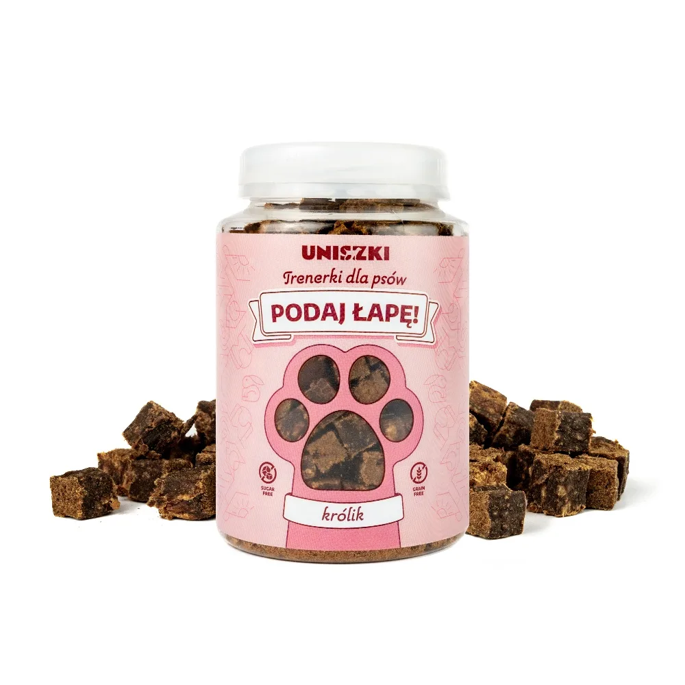 UNISZKI Podaj Łapę - mięsne trenerki dla psów - KRÓLIK (150g) - Image 2