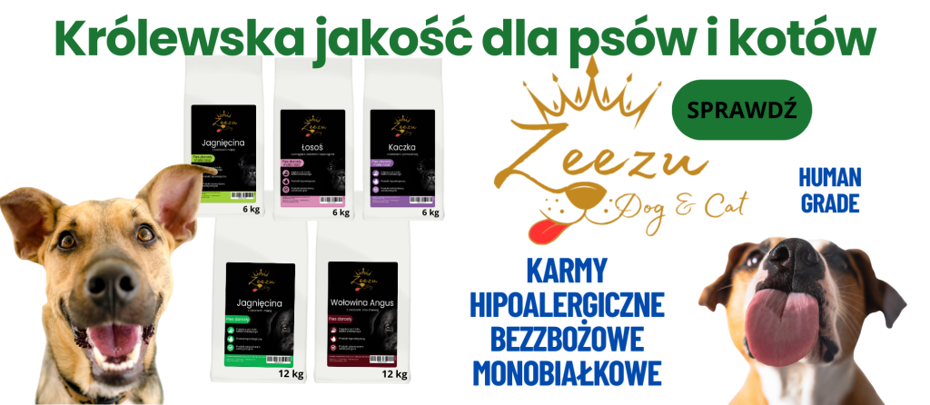 karma bezzbożowa DLA PSA zeezu dog MONOBIAŁKOWA