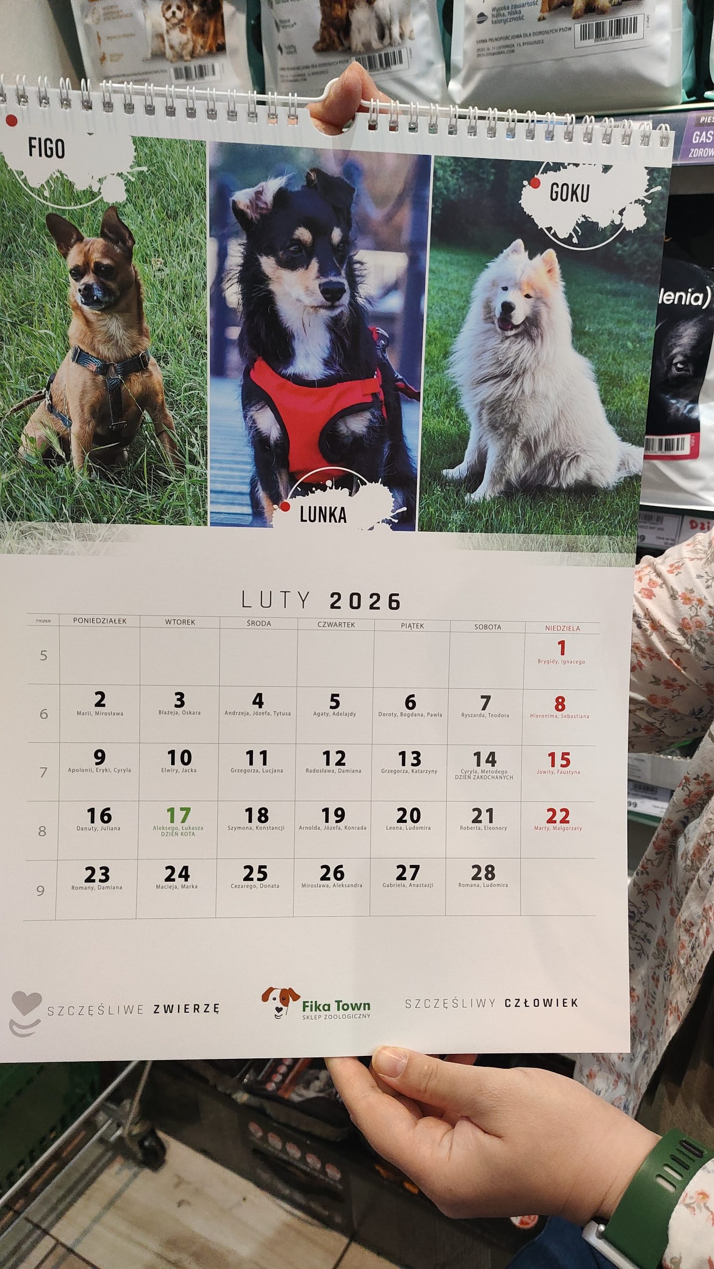 Kalendarz charytatywny FIKA TOWN na rok 2026 - luty